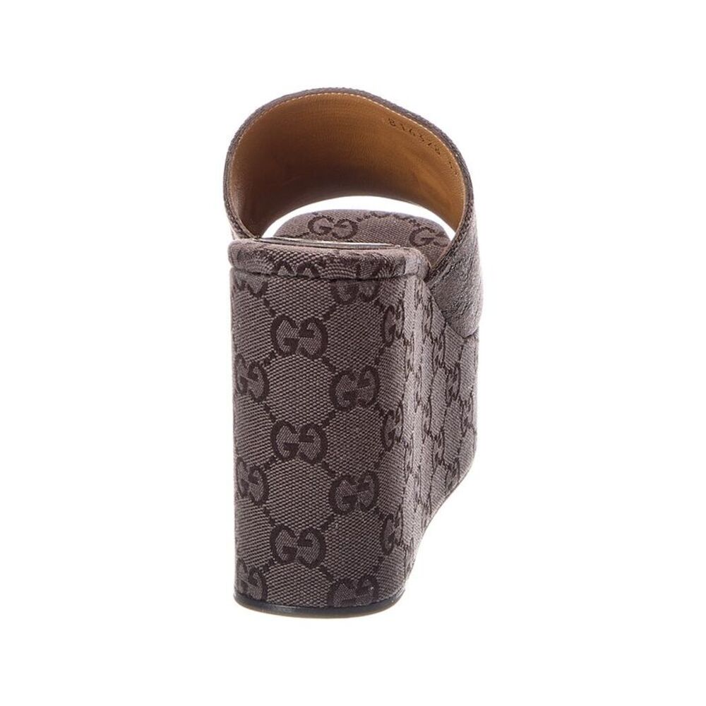 Gucci Horsebit Leather Wedge Sandal - Picture 3 of 5
